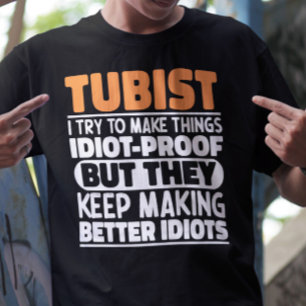 T-shirt Tubist J'Essaie De Rendre Les Choses Drôle Dit Mus