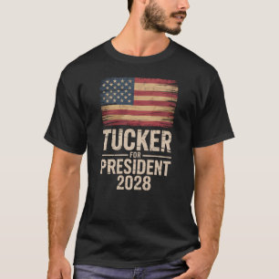 T-shirt Tucker Carlson 2028 Président Politique