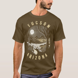 T-shirt Tucson Arizona Désert À La Peinture De Nuit2