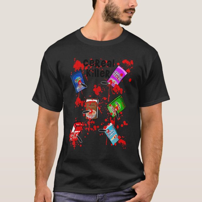 T-shirt Tueur de céréales Facile Lazy Dernière minute Hall (Devant)