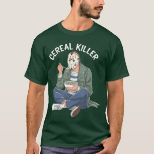 T-shirt Tueur de céréales Personnage masqué mangeant le pe