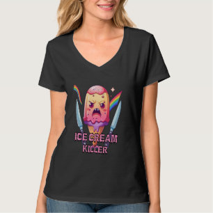 T-shirt Tueur de crème glacée en colère Gangster Grimly Ic
