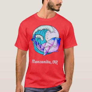 T-shirt Tueur Orca géométrique Manzanita OU Peinture japon