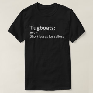 T-shirt Tugboats Bus courts pour marins