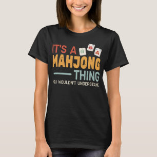 T-shirt tuiles de jeu mah-jongg mère mahjong femmes