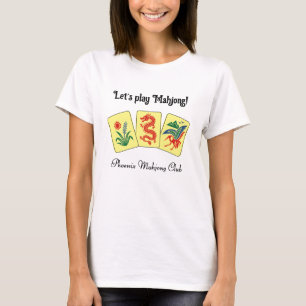 T-shirt Tuiles de Mah-jong #2 « Jouons au Mahjong ! »