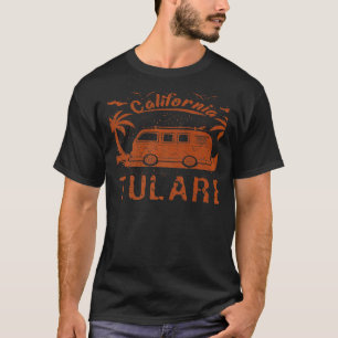 T-shirt Tulare CA Californie Plage de surf vintage rétro