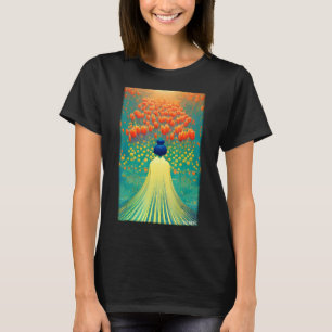 T-shirt Tulip Lily Fleur printemps Meadow Green Gard natur