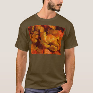 T-shirt Tulipe de curling Abstraite