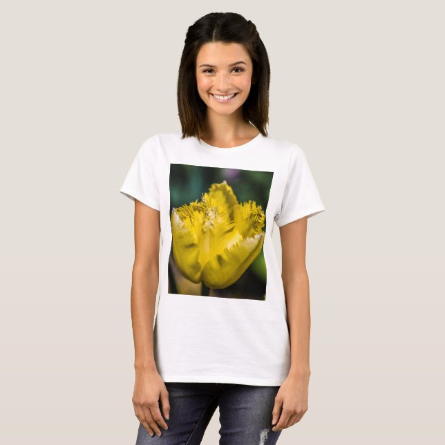 T-shirt Tulipe jaune (Devant entier)