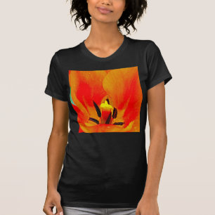 T-shirt Tulipe orange