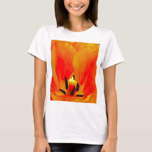 T-shirt Tulipe orange