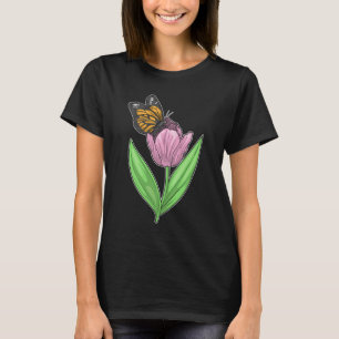 T-shirt Tulipe papillon