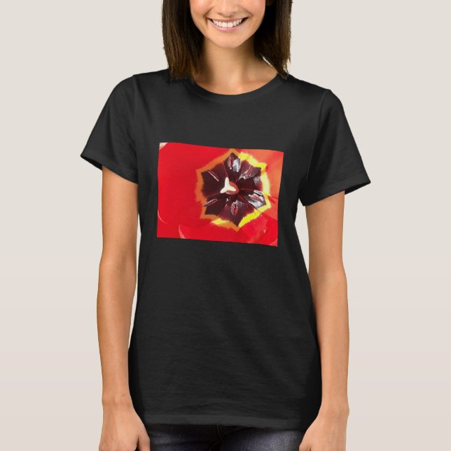 T-shirt Tulipe rouge écarlate (Devant)