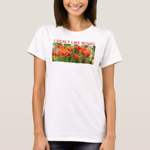 T-shirt Tulipes orange feu lily-flowered