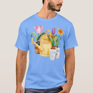 T-shirt Tulipes primitives de printemps et narcisse