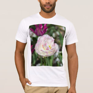 T-shirt Tulipes rose vif par jour ensoleillé