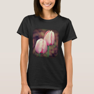 T-shirt Tulipes roses Raindrops Nature Florale
