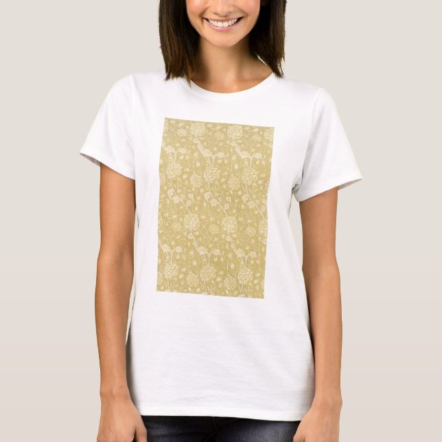 T-shirt Tulipes sauvages par William Morris, Art des Fleur (Devant)