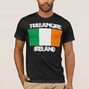 T-shirt Tullamore, Irlande avec drapeau irlandais