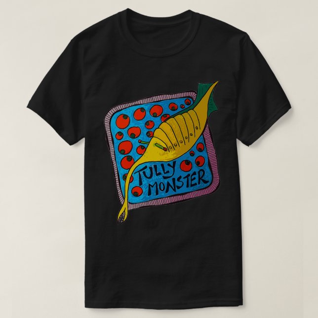 T-shirt Tully Monster Illinois State Fossil 2 (Design devant)