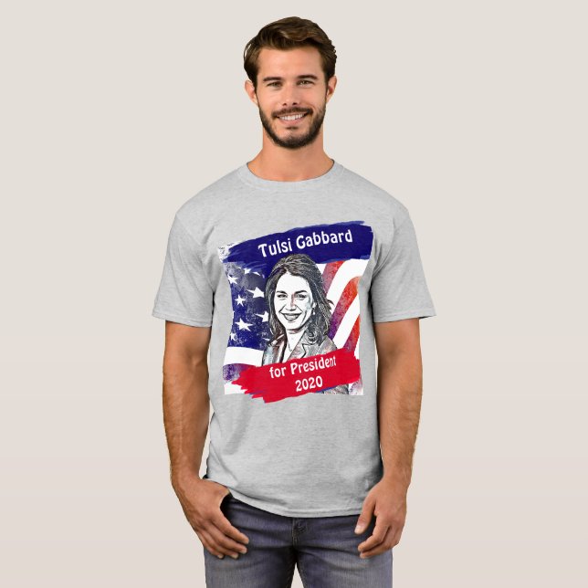 T-shirt Tulsi Gabbard pour l'élection présidentielle de 20 (Devant entier)