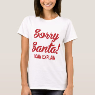 T-shirt Tumblr Désolé Père Noël Je Peux Expliquer