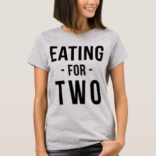 T-shirt Tumblr Manger Pour Deux Mères Enceintes