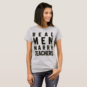 T-Shirt Tumblr Véritables Hommes Épouser Des Ensei