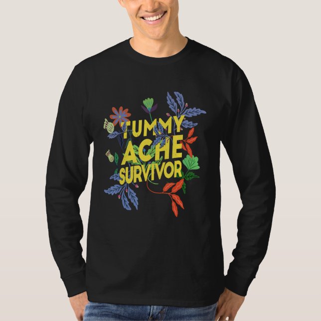 T-shirt Tummy Ache Survivor  Stomach Ache IBS 8 (Devant)