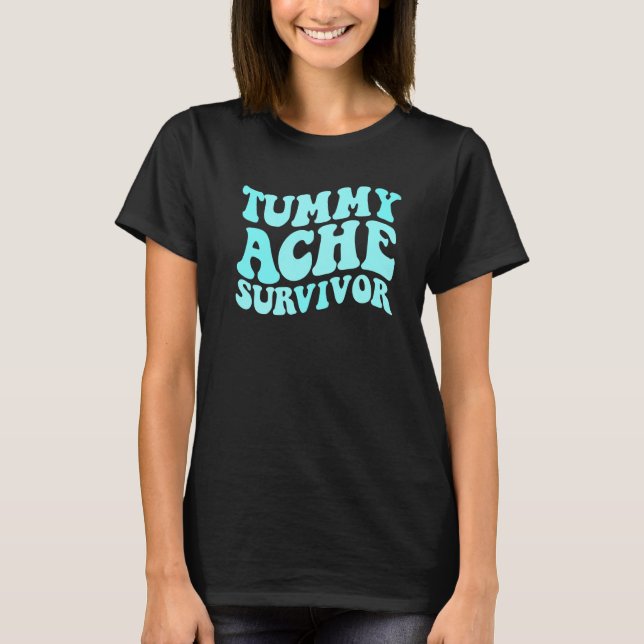 T-shirt Tummy Ache Survivor Stomachache  Kids Tummy Ache (Devant)