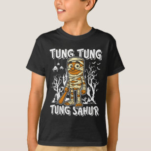 T-shirt Tung Tung Tung Sahur Halloween Momie Cerveau Itali