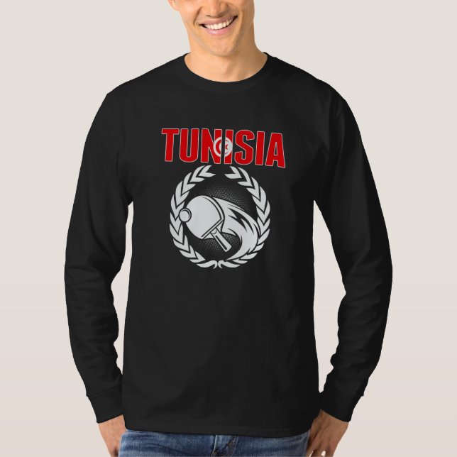 T-shirt Tunisia Table Tennis  Tunisian Ping Pong Team Supp (Devant)