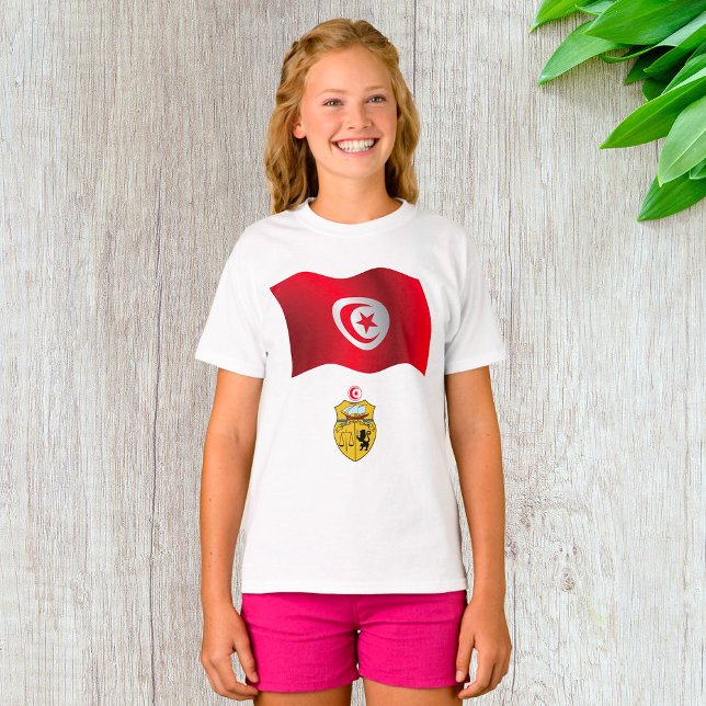 T-shirt Tunisie Drapeau et armoiries patriotique tunisienn (Créateur téléchargé)