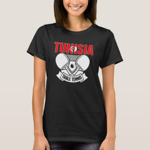 T-shirt Tunisie Ping Pong Tunisie Table Tennis Team Supp