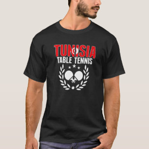 T-shirt Tunisie Table Tennis Tunisien Ping Pong Team Supp