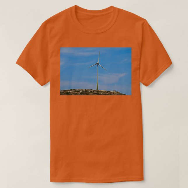 T-shirt Turbine éolienne Tilos (Design devant)
