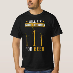 T-shirt Turbines Éoliennes Dit Drôle