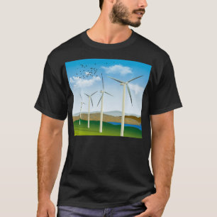 T-shirt Turbines éoliennes Énergie éolienne Énergie renouv