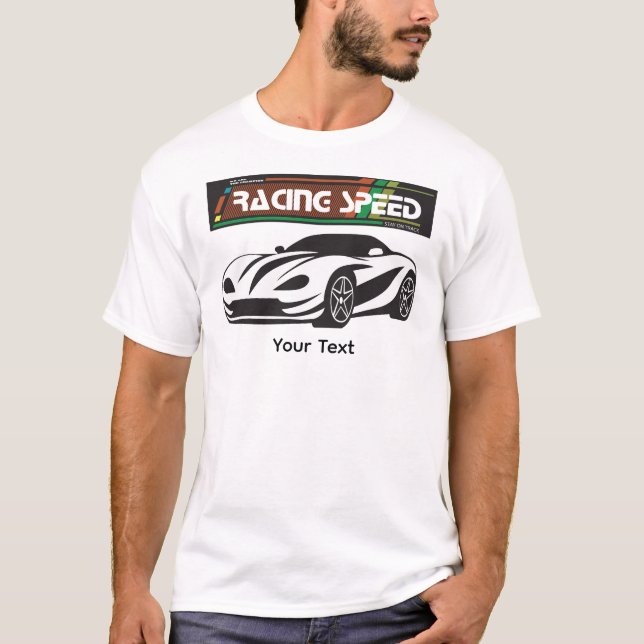 T-shirt Turbo Racing Speed Car – Performance Auto Art (Devant)