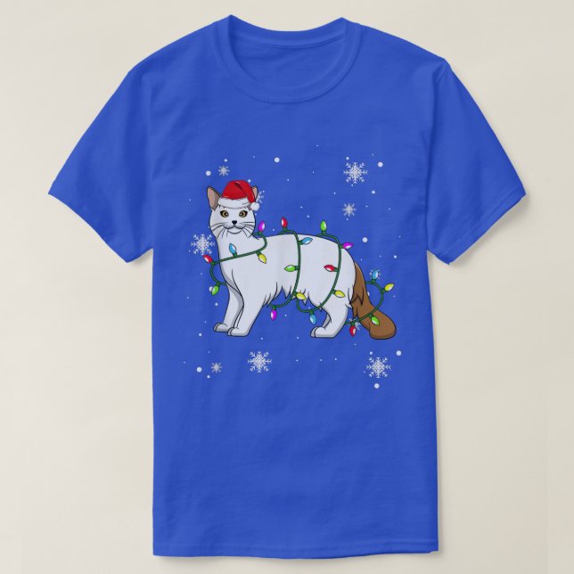 T-shirt Turc Van Cat Feux de Noël Cat San (Design devant)