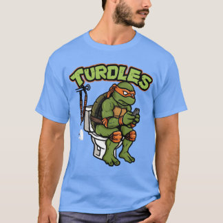 T-shirt TURDLES fille vintage