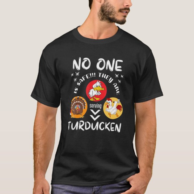 T-SHIRT TURDUCKEN MERCI DE DONNER À LA FERME DE NOËL ANIMA (Devant)
