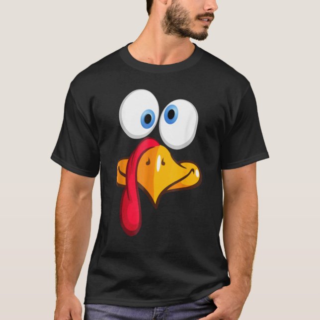 T-shirt Turkey Face, Turkey Face Fun - Turkey Face Fun Tha (Devant)
