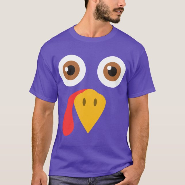 T-shirt Turkey Thanksgiving Oversized (Devant)