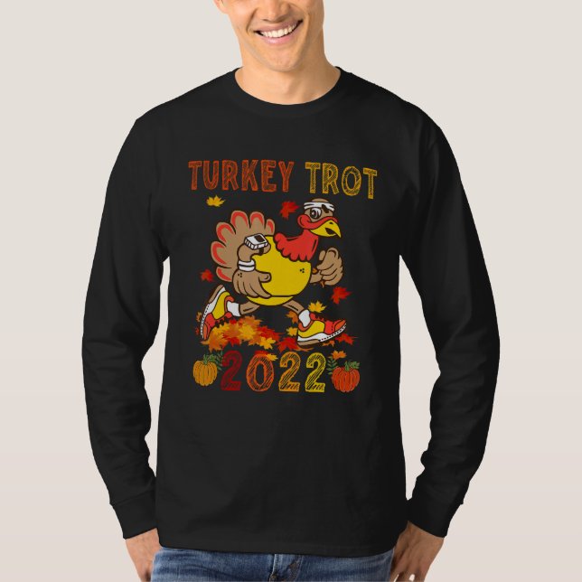 T-shirt Turkey Trot 2022 Thanksgiving  Turkey Running  Run (Devant)