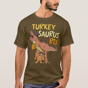 T-shirt Turkeysaurus Re Drôle Turquie Dabbing Tre Thanksgi
