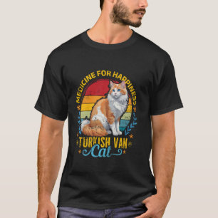 T-shirt Turkische Van MÉDECINE POUR LE BONHEUR TURKISH VAN