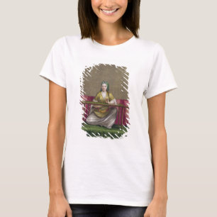 T-shirt Turkish Girl, embroidering, 18th century (engravin