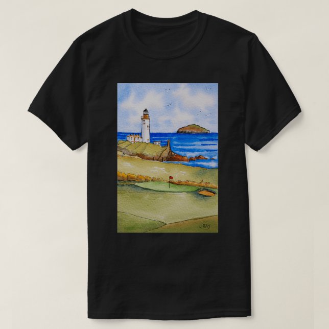T-shirt Turnberry Lighthouse et Ailsa Craig (Design devant)